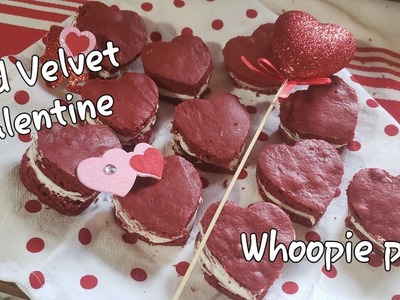 Red Velvet Valentine Whoopie Pies!  ♡♡♡♡♡♡