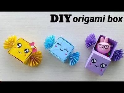 DIY MINI PAPER CANDY STORAGE BOX. Paper Craft. Easy Origami Candy Box DIY. Paper Craft Easy