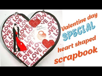 Heart shaped scrapbook for Valentine day || Anniversary day scrapbook by khushbu