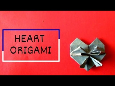 Paper heart origami.paper heart.paper crafts.valentine's day special #bestoutofwaste.kraftz Land
