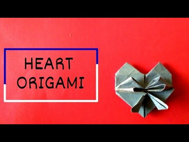 Paper heart origami.paper heart.paper crafts.valentine's day special #bestoutofwaste.kraftz Land