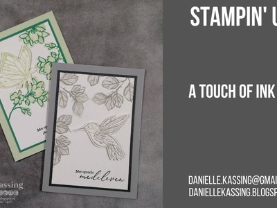 Stampin' Up! A Touch of Ink condoleance kaart - NL