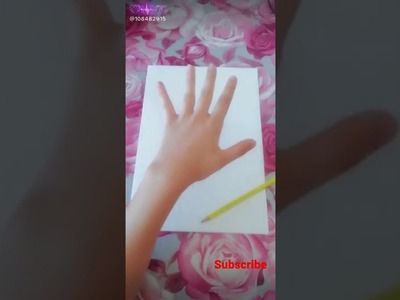 3d hand on paper