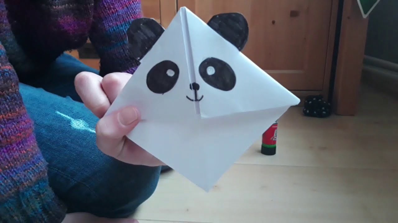 Leuke panda boekenlegger maken