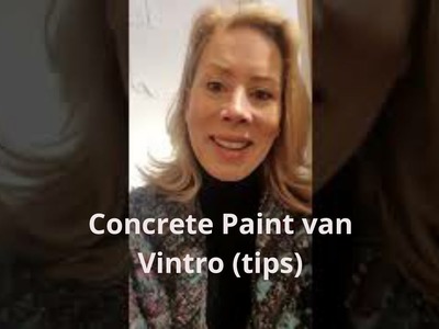 Betonlook met Concrete Paint van Vintro, extra tips