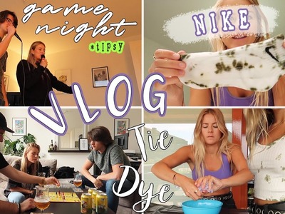 DIY NIKE TIE DYE & tipsy spelletjesavond met familie