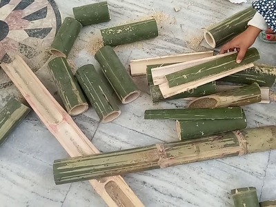 DIY Bamboo planters.Bamboo hanging planters. easy bamboo craft