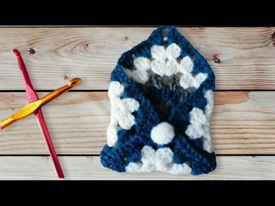 DIY: how to crochet granny square an envelope|ظرف بالمربع جراني كروشيه (أفكار كروشيه)@Knittingloom