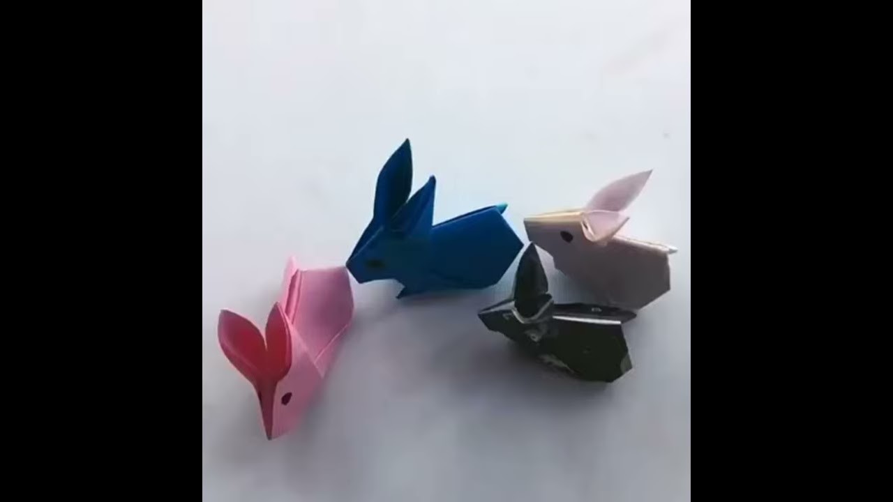 Diy origami paper bunny