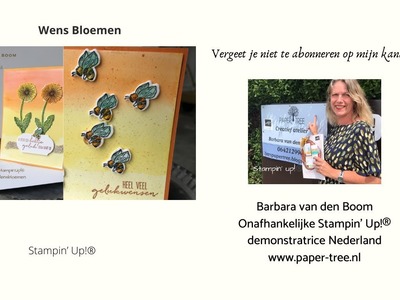 Wens bloemen Nederlandse stempelset van Stampin’ Up!®️