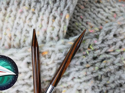 XXL Sjaal in neon Tweed | Breien met ribbelpatroon | breien voor beginners
