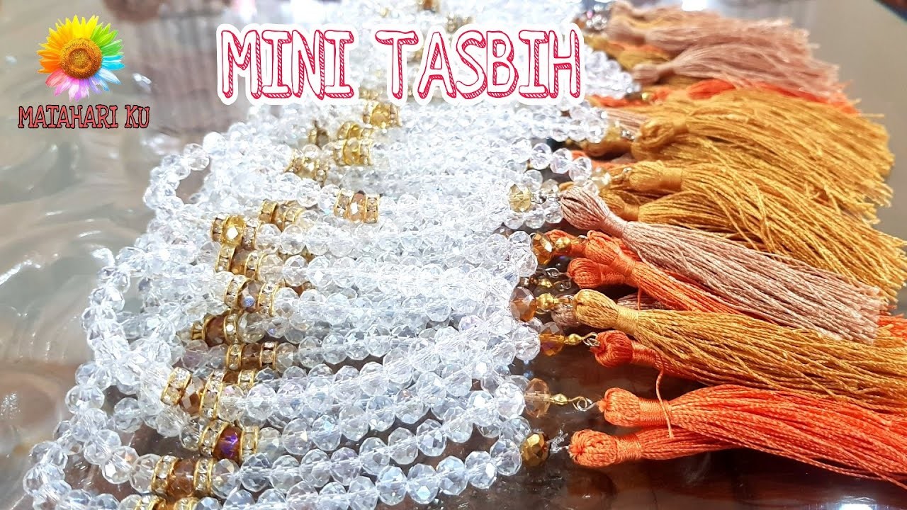 DIY Mini Tasbih Crystal || Doorgift Kahwin || Tips Niaga