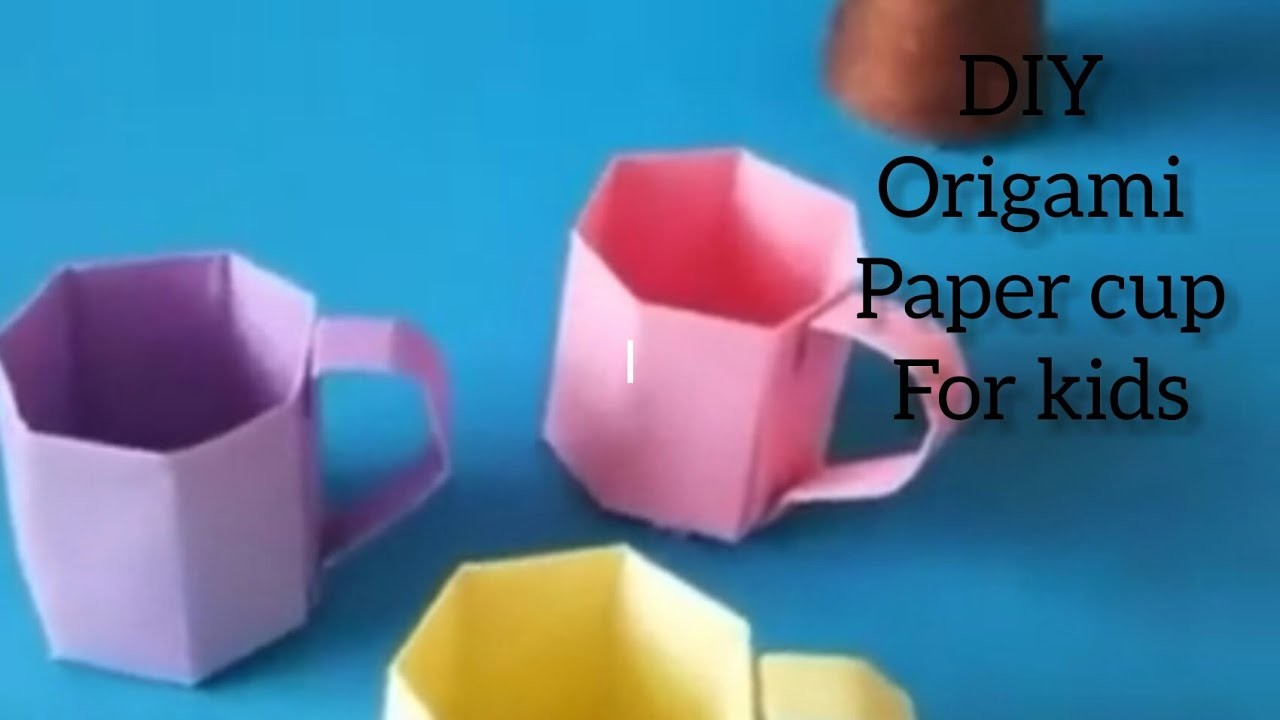 Diy origami paper cups