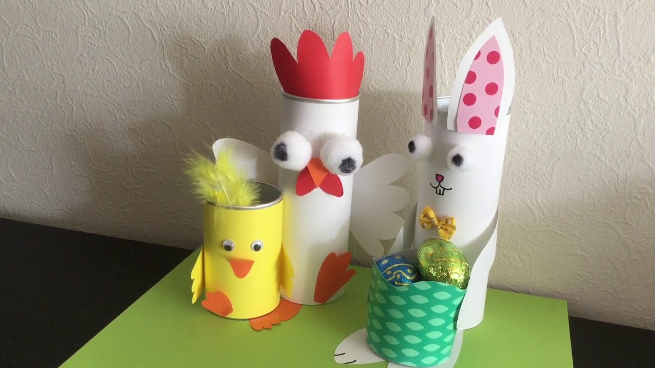 DIY Pasen knutselen????????: Knutsel deze leuke Paashaas met mandje! DIY Easter craft: Easter bunny