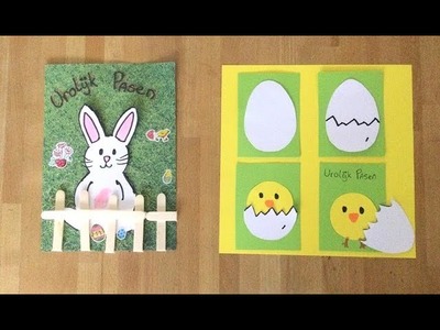 DIY Pasen: Vrolijke Paaskaarten maken. DIY Easter: Easter Card! ????????