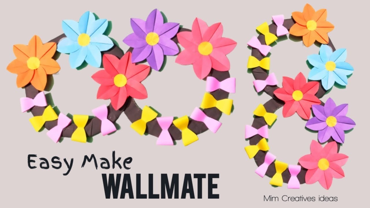 Easy Make Wallmate | Wall Hanging | Crafts ideas | Home decor | Room decor |  কাগজের ওয়ালমেট | DIY