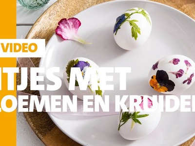 Intratuin - Eitjes met bloemen en kruiden - DIY