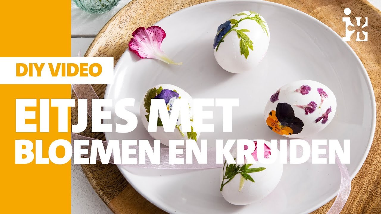 Intratuin - Eitjes met bloemen en kruiden - DIY