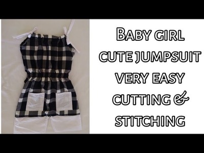 Jumpsuit cutting and stitching.baby girl jumpsuit tutorial.yumnas world