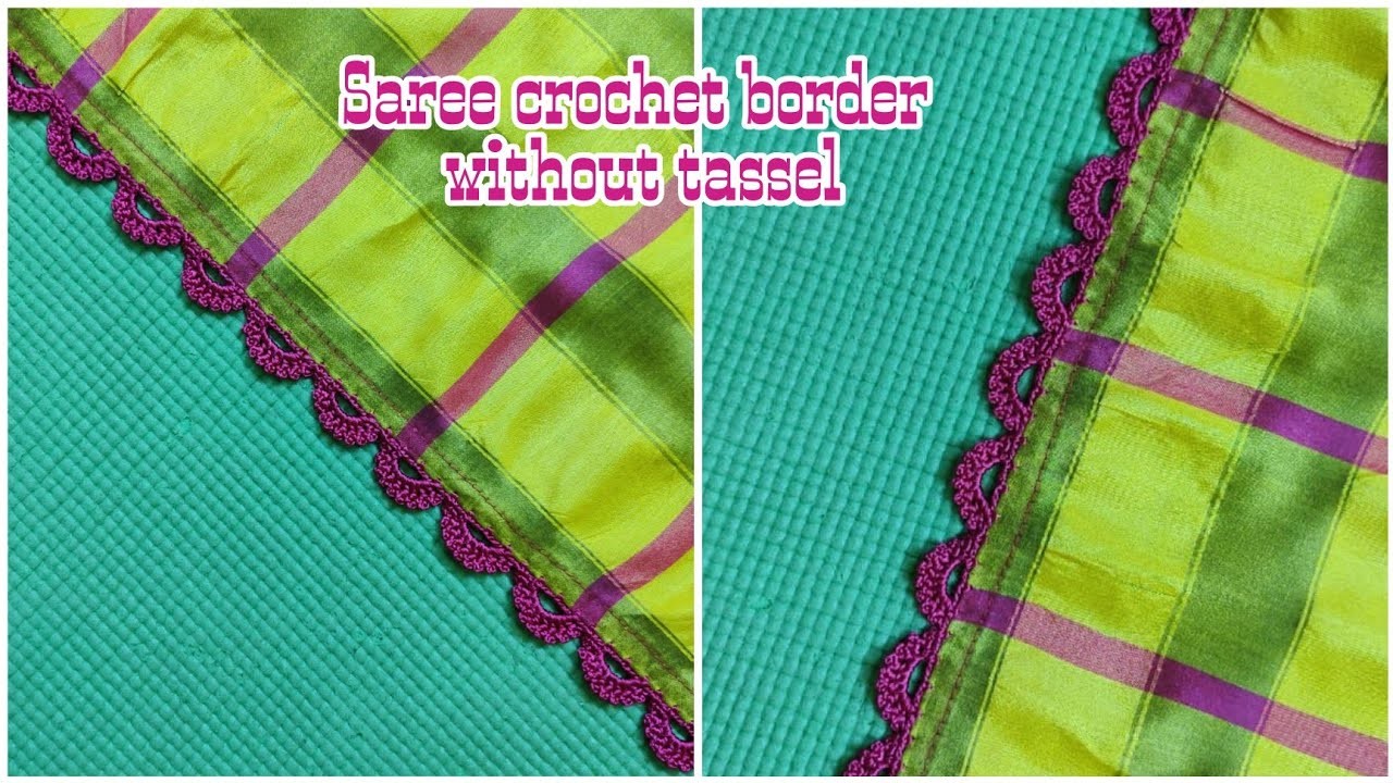 Saree kuchu#112. Saree crochet saree kuchu without tassels tutorial for beginners