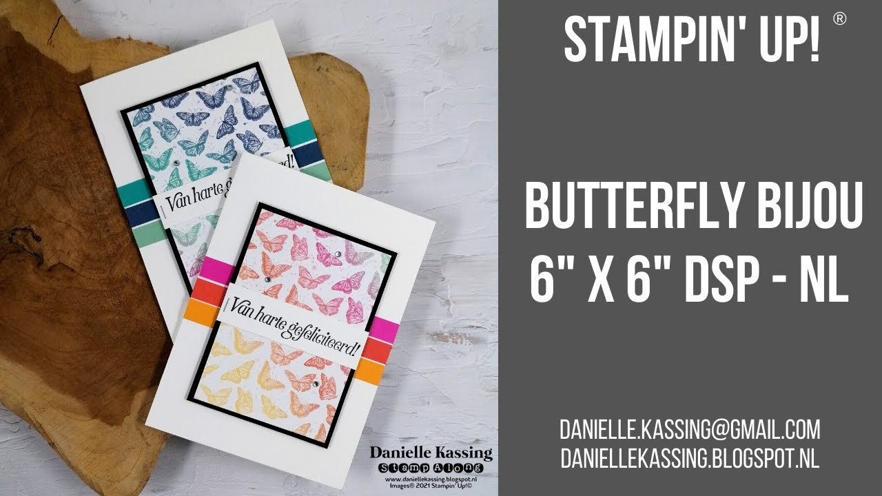 Stampin' Up! Butterfly Bijou card Sketch - NL