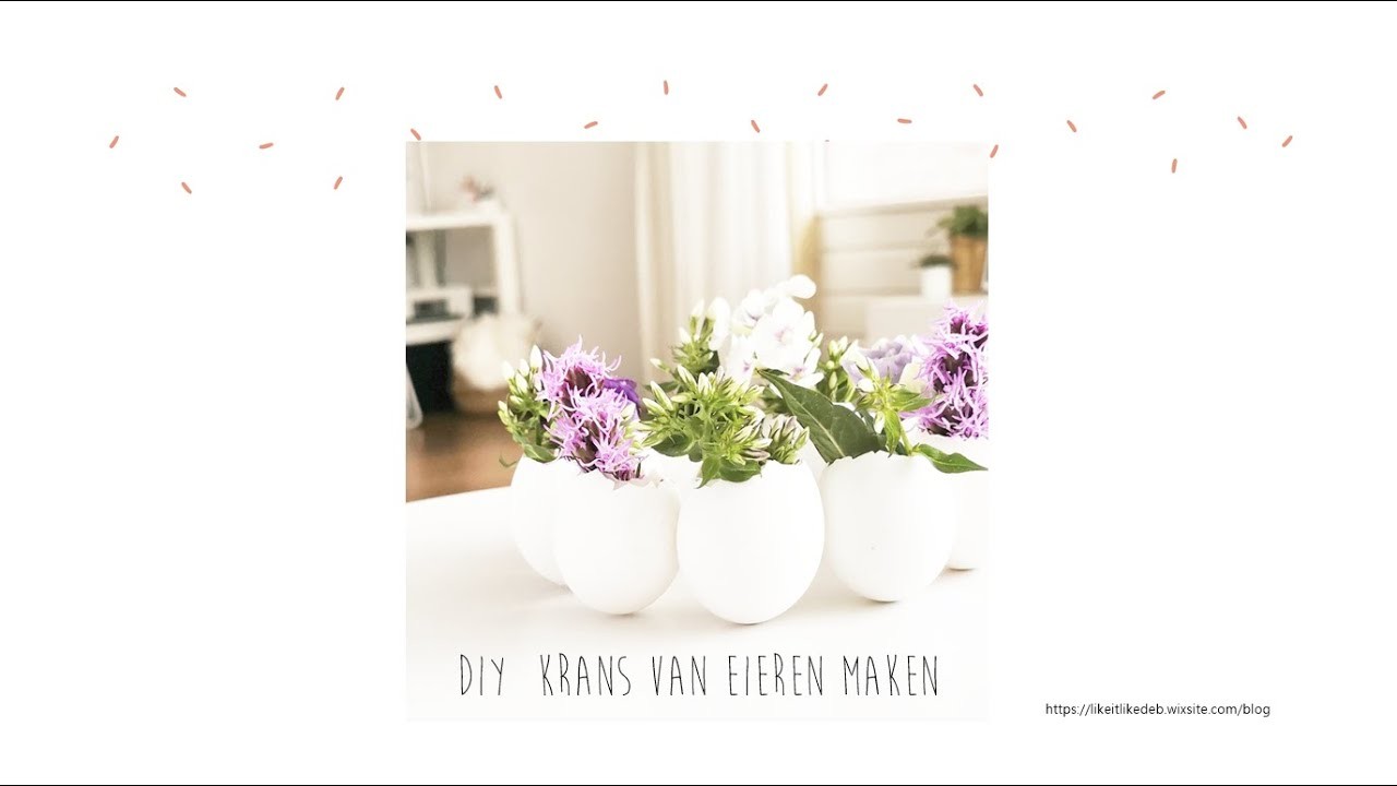 Diy paas krans van eieren maken