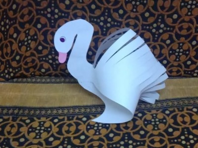 Easy Origami paper swan.DIY paper swan.