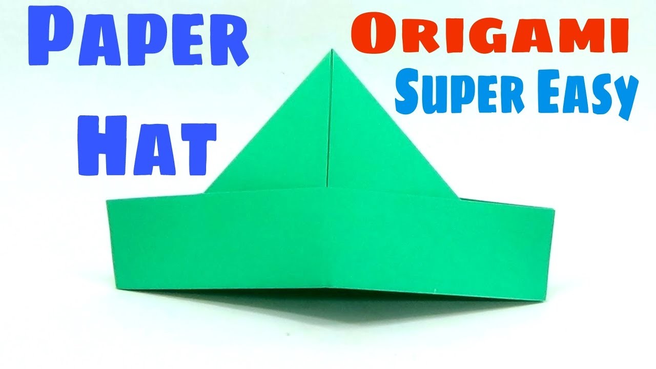 How to make a paper hat | Origami hat | Origami cap | How to make a paper cap