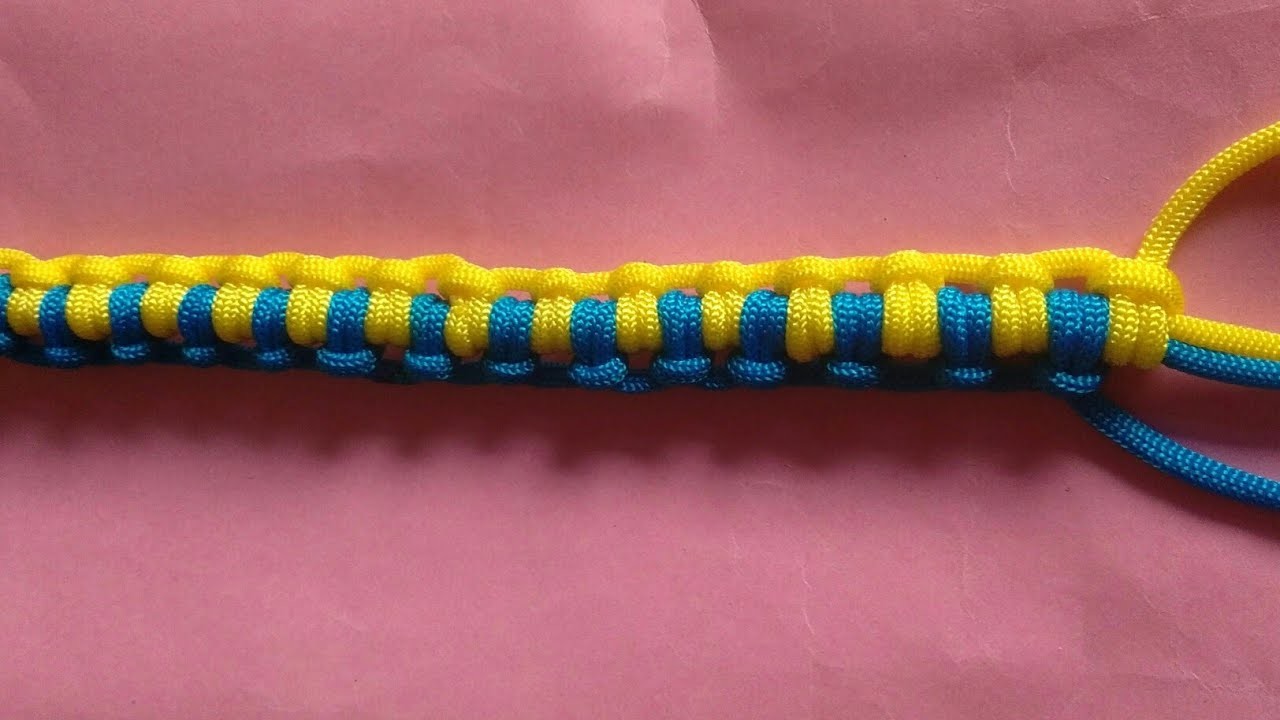 How to tie easy knot pattern paracord.macrame #5