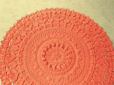 Crochet mandala doily #14. crochet home rug.alfombra mandala de ganchillo