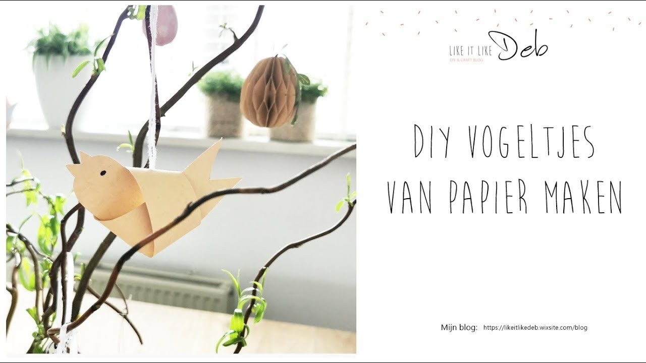 Diy vogeltjes van papier maken