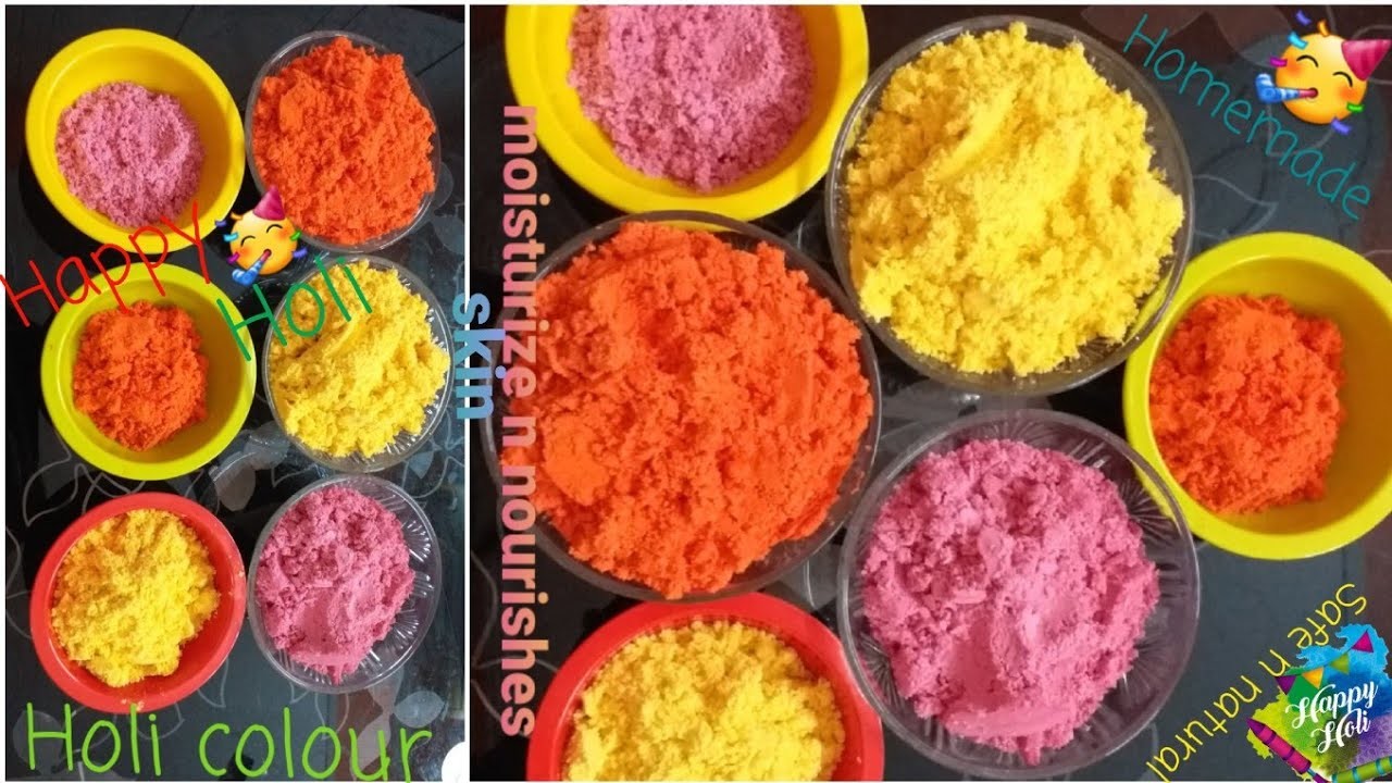 Instant Homemade natural n safe holi colour|धर पर बनाएं होली के प्राकृतिक रंग|DIY Holi special gulal