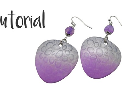 TUTORIAL Polymer clay earrings mica shift