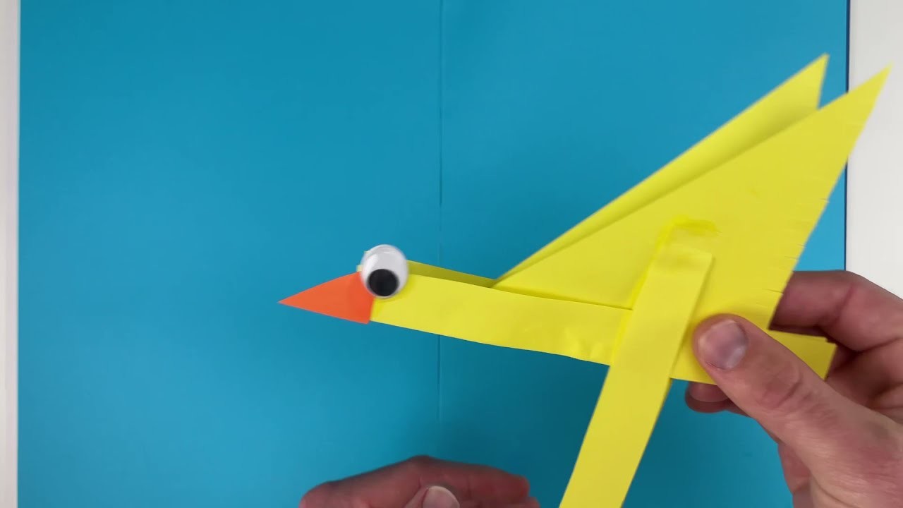 Vliegende vogel knutselen met meester Sander - instructievideo’s