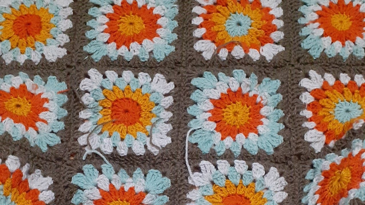 Crochet granny jumper wip