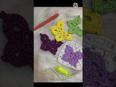 #Crochet Granny Square Butterfly 2021