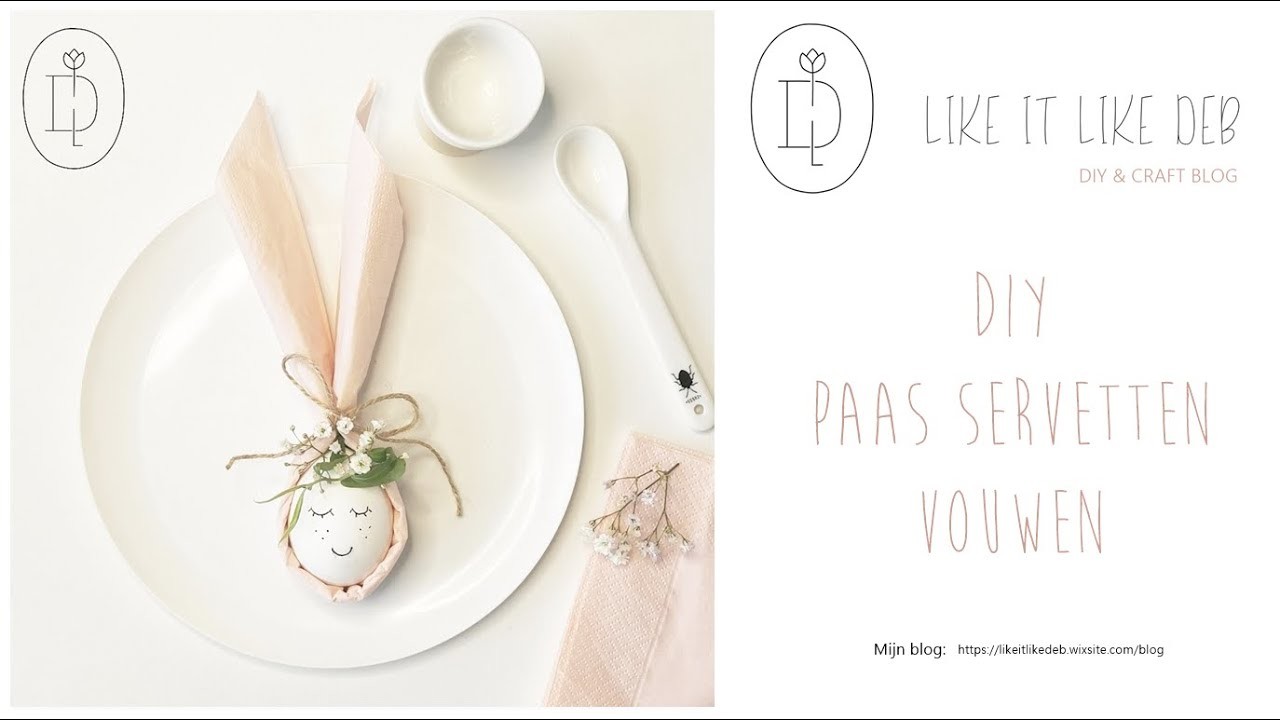 Diy Paas servetten vouwen