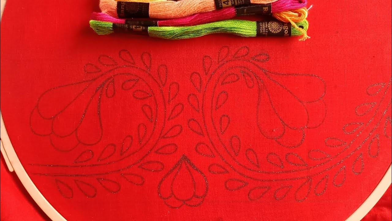 Hand Embroidery Traditional Nakshi Kantha Stitch Tutorial|Borderline Design Stitch |নকশী কাঁথা সেলাই