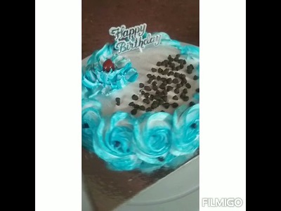 Vanila flavour cake design