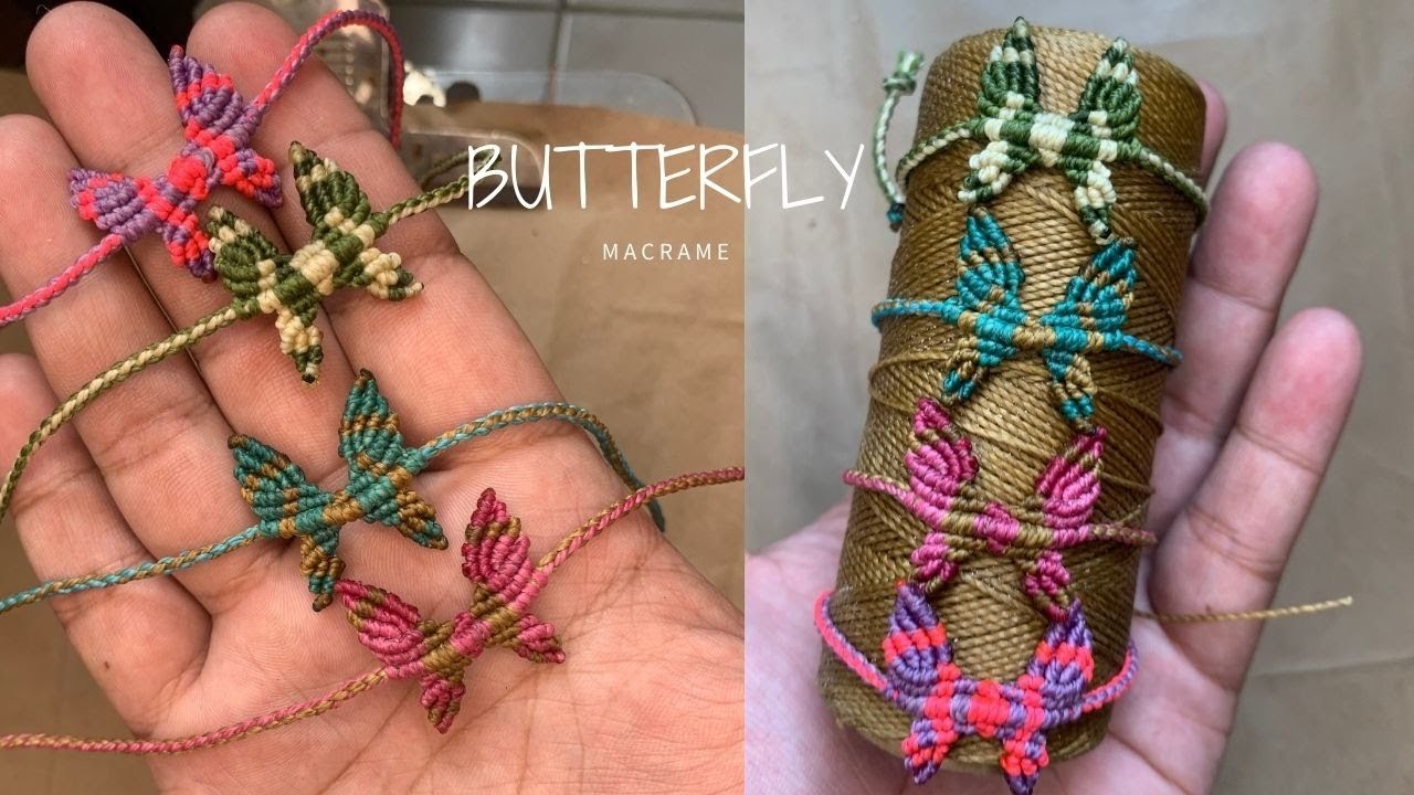 Butterfly macrame bracelet Tutorial
