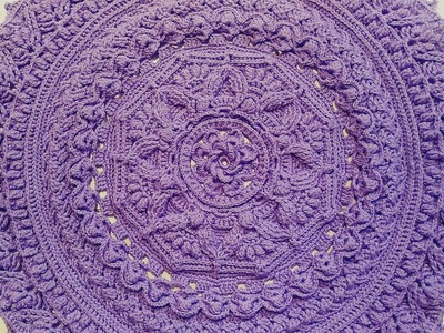 Crochet mandala doily #15.crochet home rug.mandala de ganchillo.крючком мандала