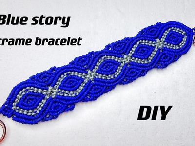 #DIY#tutorial#macrame#bracelet#blue#story