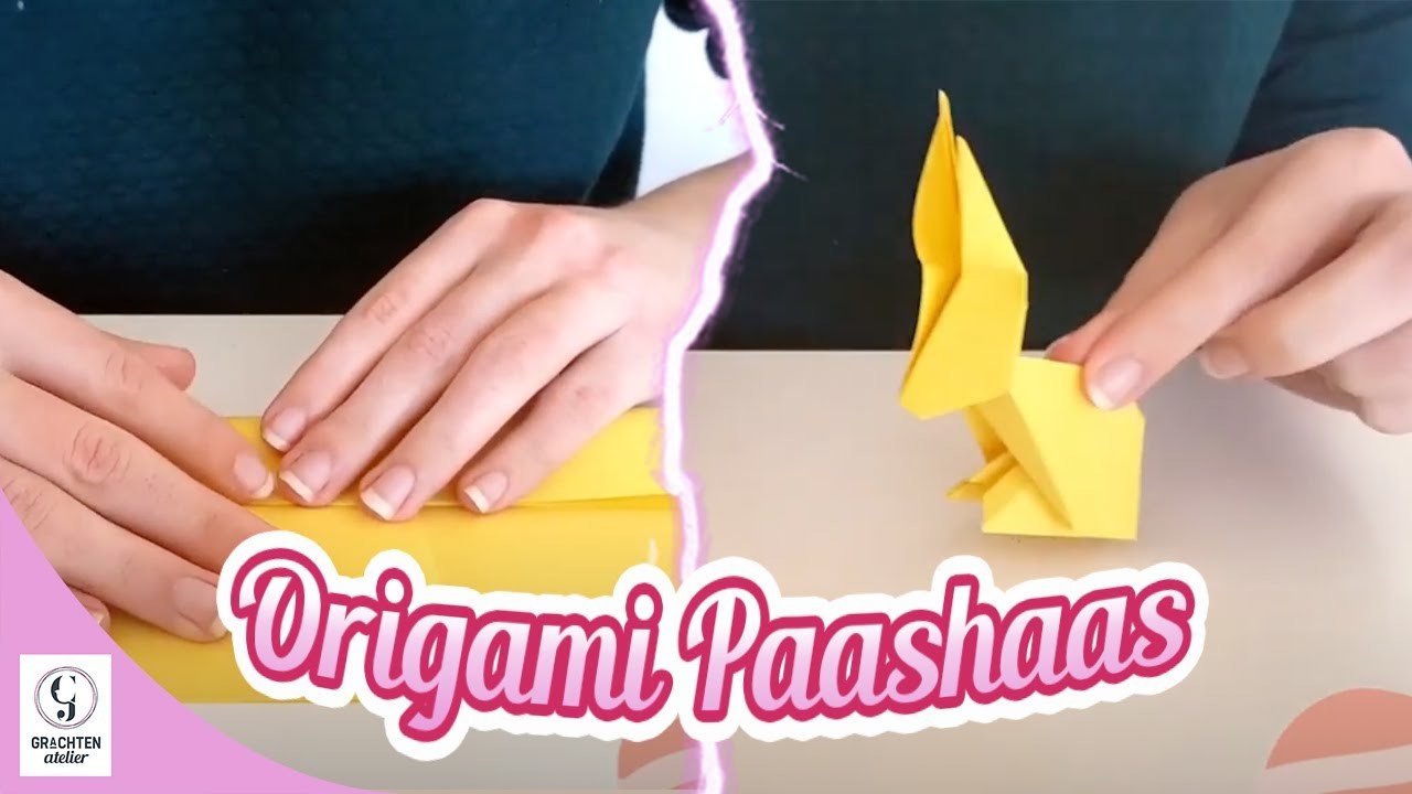 GrachtenAtelier - Zo maak je een superschattige origami Paashaas!
