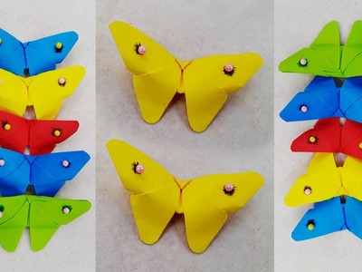 How to make origami butterfly with paper | Easy paper craft idea
