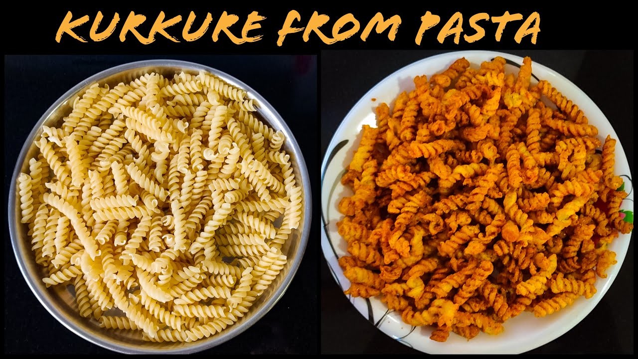 Kurkure from pasta | kurkure pasta snacks | crispy macaroni kurkure | Kurkure recipe