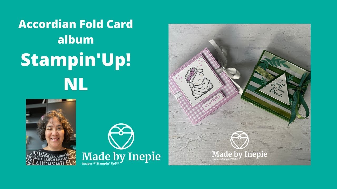 Accordian fold card album Stampin’ Up! NL