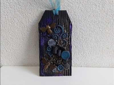 Budget mixed media tag