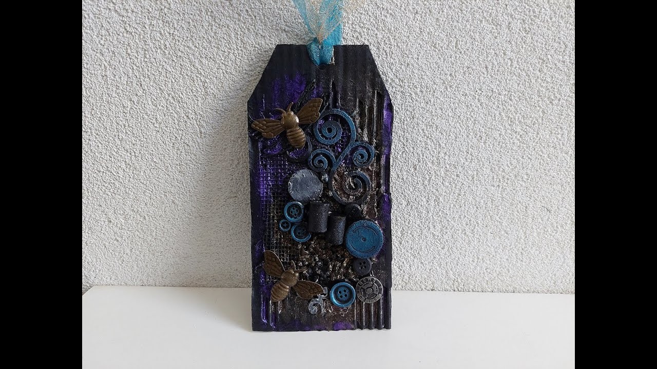 Budget mixed media tag