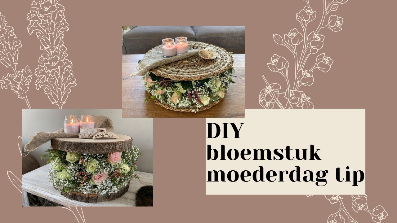 DIY bloemstuk (moederdag tip ) ~ huisje boompje beestje #4