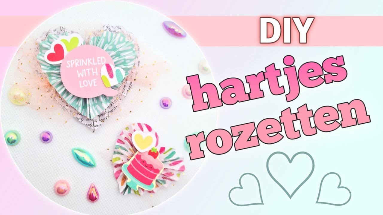 DIY | Maak zelf deze super makkelijke Hartjes rozetten ❤